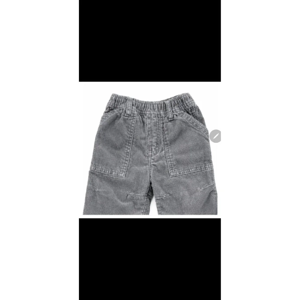 The Children's‎ Place Toddler Boys Gray Corduroy Pants Size 18M Elastic Waist